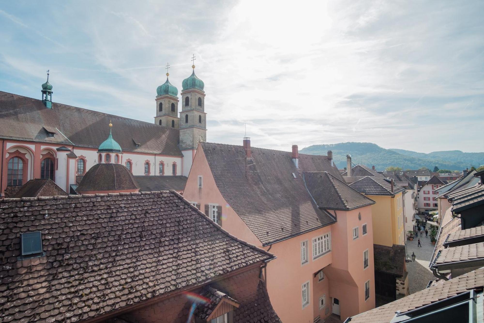 Apartment Neu Deluxe Muensterblick, Maisonette, Kingsize Bett, Kueche, Netflix, Aussicht, E-kamin Bad Sackingen