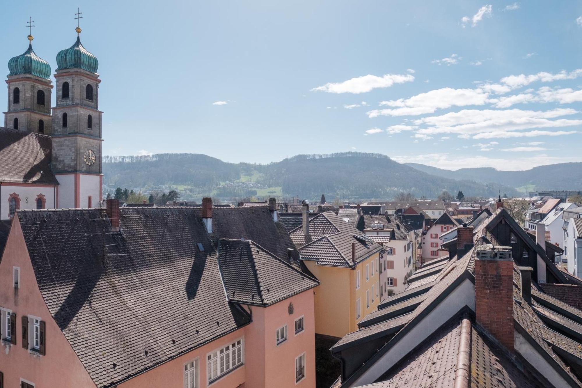 Neu Deluxe Muensterblick, Maisonette, Kingsize Bett, Kueche, Netflix, Aussicht, E-kamin Bad Sackingen